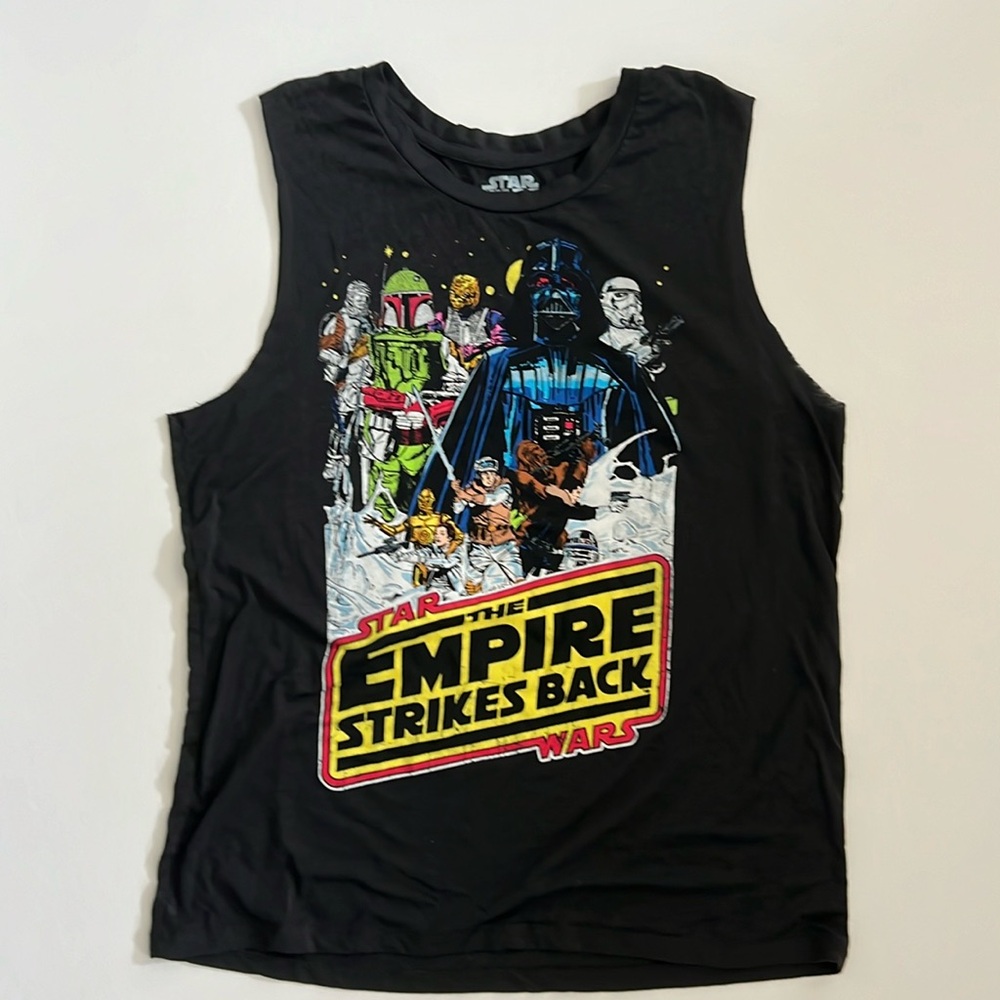 Vintage-style Star Wars Black Tank Top